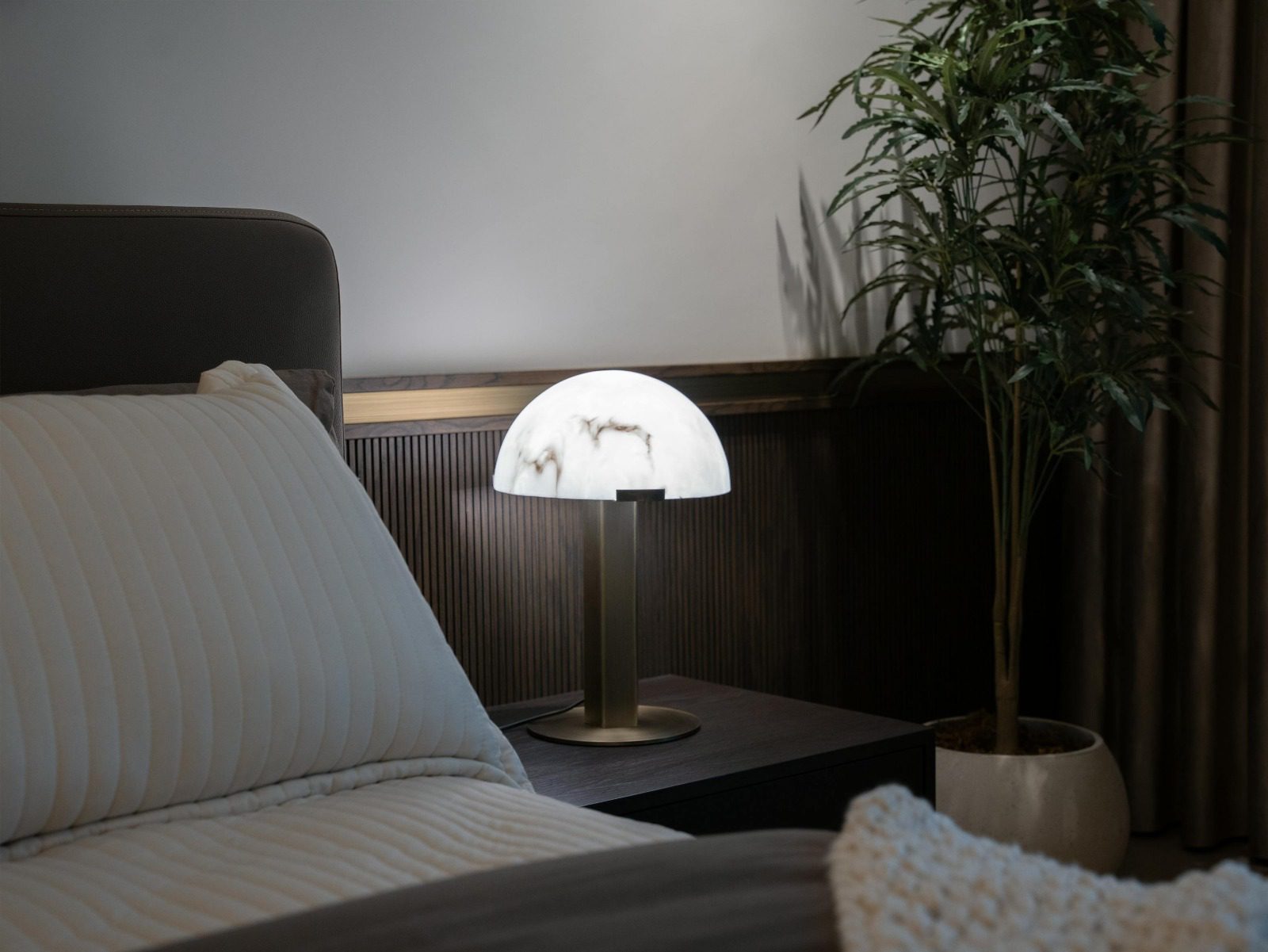 cool bedroom lighting at night that feels calm